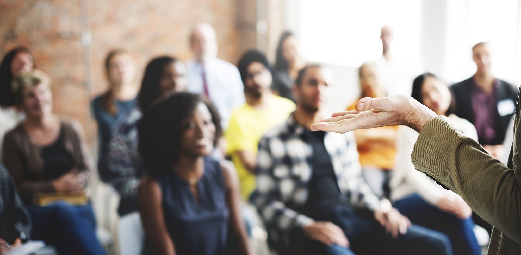 Presentation with an audience
